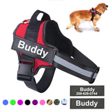 NO PULL Reflective Breathable Adjustable Pet Harness Vest